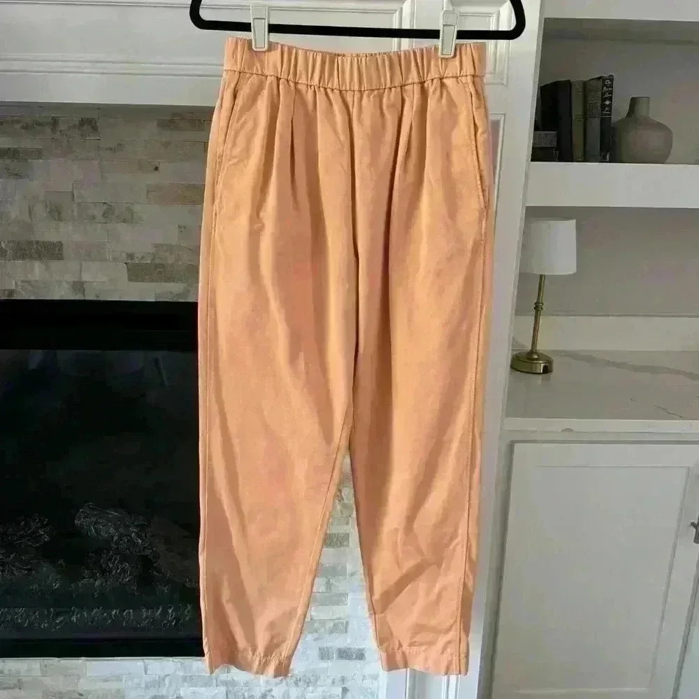 Forte Forte Tapered Cotton Elastic Waist Pants Made In Italy